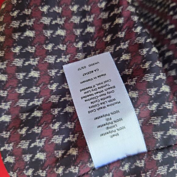 Talbots Woman’s Red Quilted Full Zip Lightweight Jacket Sz 3X Pockets - Picture 4 of 9